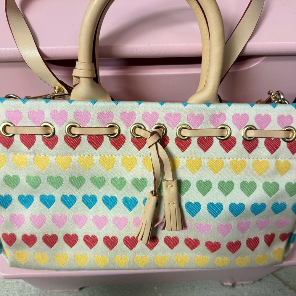 Dooney & Bourke Pastel Heart Satchel - Picture 8 of 10